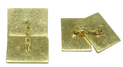 Tiffany & Co. 18k Yellow Gold Hammered Cufflinks