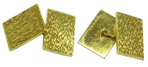 Tiffany & Co. 18k Yellow Gold Hammered Cufflinks