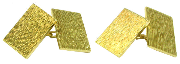 Tiffany & Co. 18k Yellow Gold Hammered Cufflinks