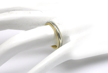 Tiffany & Co. 3.5mm  18k Yellow Gold Platinum Wedding Band