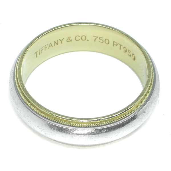 Tiffany & Co. 6mm 18k Yellow Gold Platinum Wedding Band