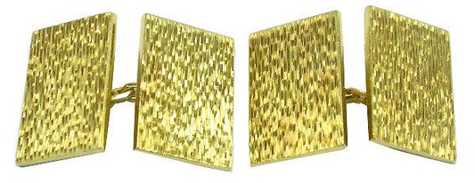 Tiffany & Co. 18k Yellow Gold Hammered Cufflinks