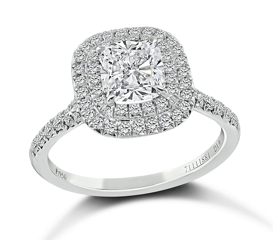 Tiffany & Co GIA Certified 1.00ct Diamond Engagement Ring