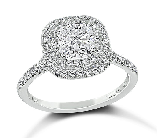 Tiffany & Co GIA Certified 1.00ct Diamond Engagement Ring