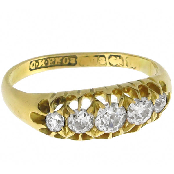 Victorian  0.50ct Diamond Gold Ring