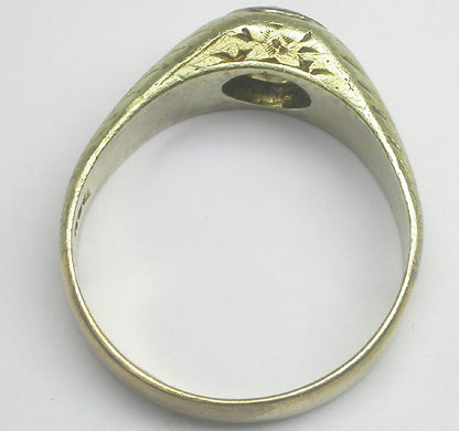 Victorian 0.60ct Diamond 14k Yellow Gold Ring