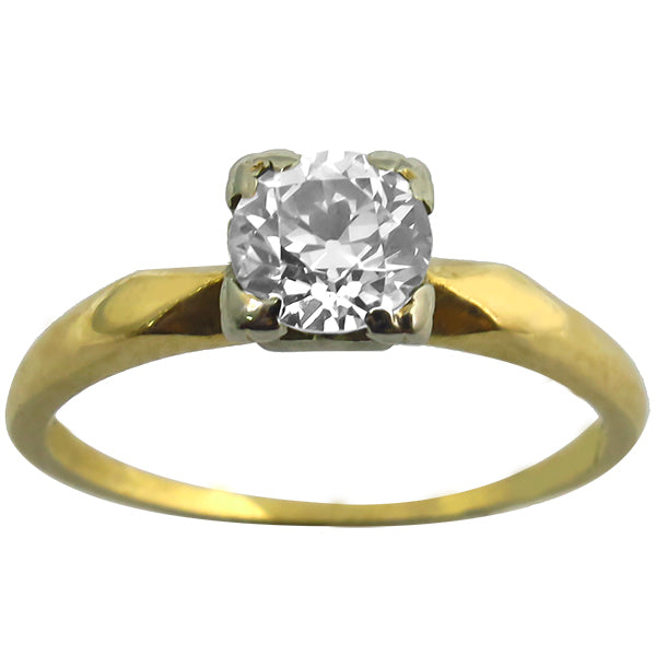 Victorian 0.70ct Diamond 14k Gold Engagement Ring