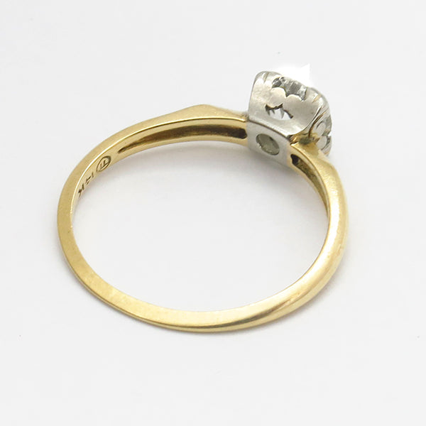 Victorian 0.70ct Diamond 14k Gold Engagement Ring