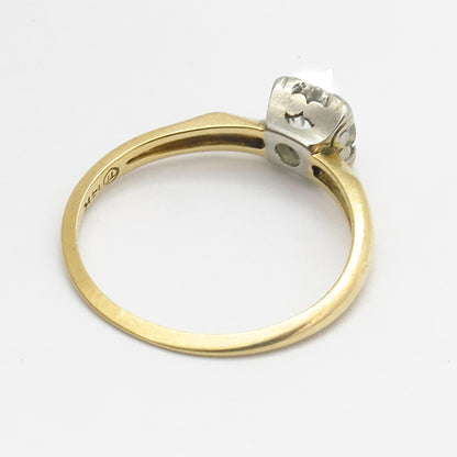 Victorian 0.70ct Diamond 14k Gold Engagement Ring