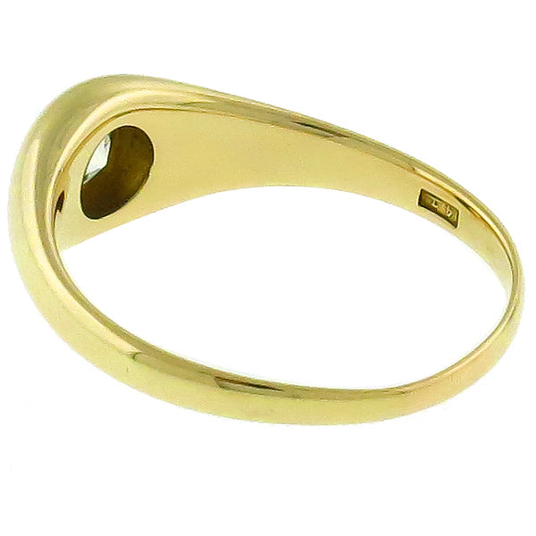 Victorian 0.75ct Old Mine Cut Diamond 14k Yellow Gold  Ring