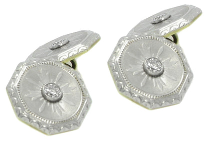 Victorian Era Diamond Cufflinks