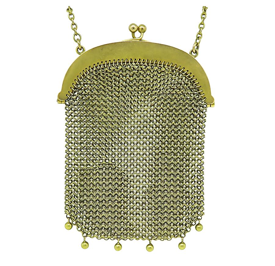 Victorian Gold Mesh Purse