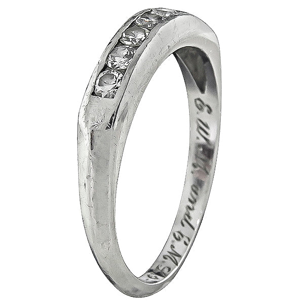 Vintage 0.35ct Diamond Wedding Band