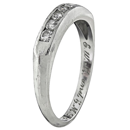 Vintage 0.35ct Diamond Wedding Band