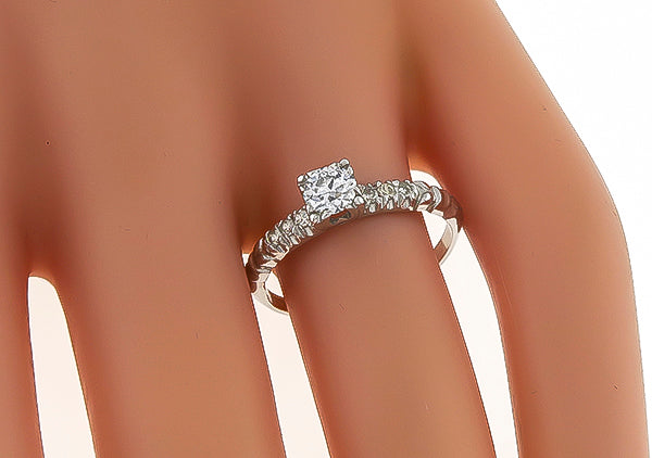 Vintage 0.40ct Diamond Engagement Ring