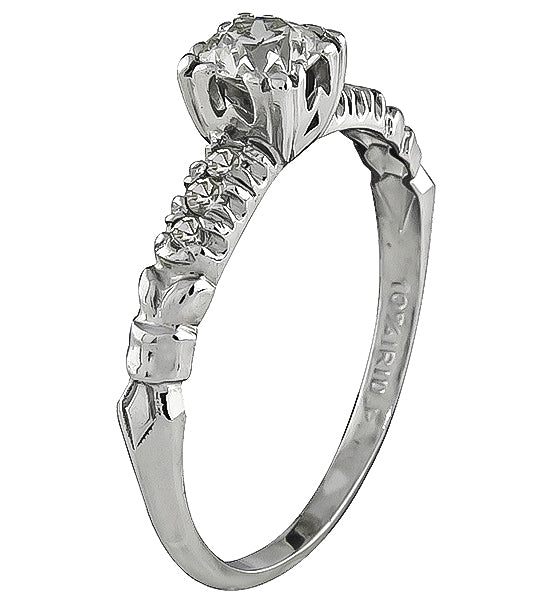 Vintage 0.40ct Diamond Engagement Ring