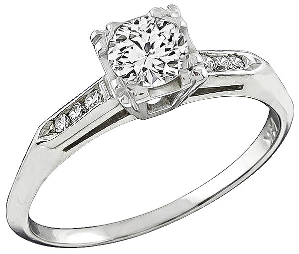 Vintage 0.45ct Diamond Engagement Ring