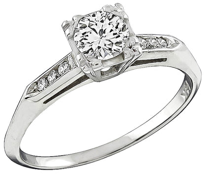 Vintage 0.45ct Diamond Engagement Ring