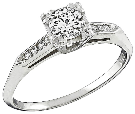 Vintage 0.45ct Diamond Engagement Ring