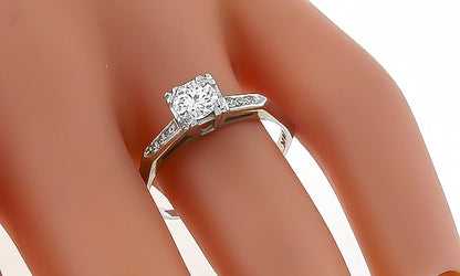 Vintage 0.45ct Diamond Engagement Ring