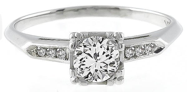 Vintage 0.45ct Diamond Engagement Ring