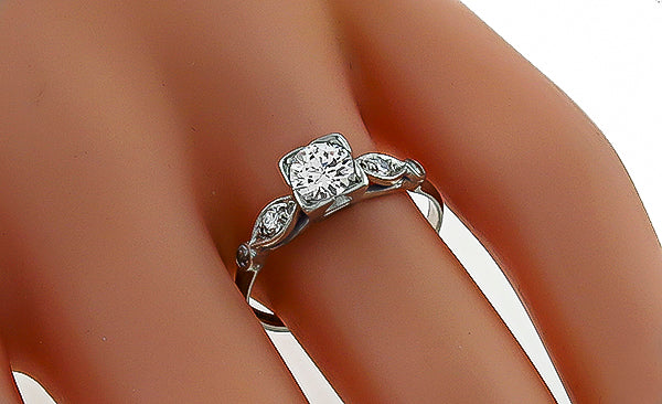 Vintage 0.45ct Diamond Engagement Ring