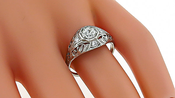 Vintage 0.50ct Diamond Engagement Ring