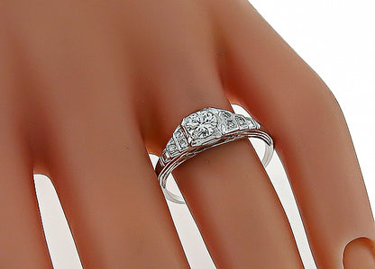 Vintage 0.50ct Diamond Engagement Ring