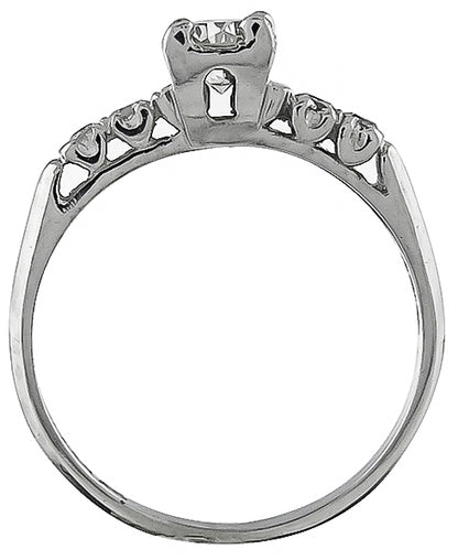 Vintage 0.50ct Diamond Engagement Ring
