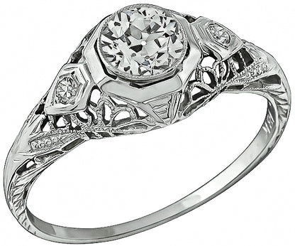 Vintage 0.50ct Diamond Engagement Ring