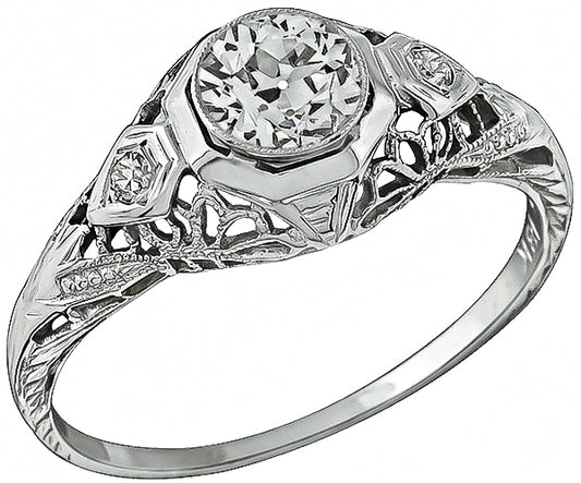 Vintage 0.50ct Diamond Engagement Ring