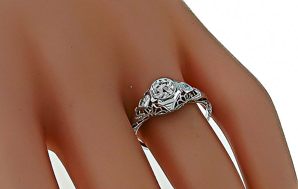 Vintage 0.50ct Diamond Engagement Ring