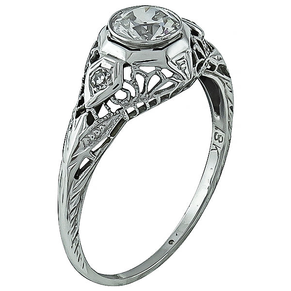 Vintage 0.50ct Diamond Engagement Ring