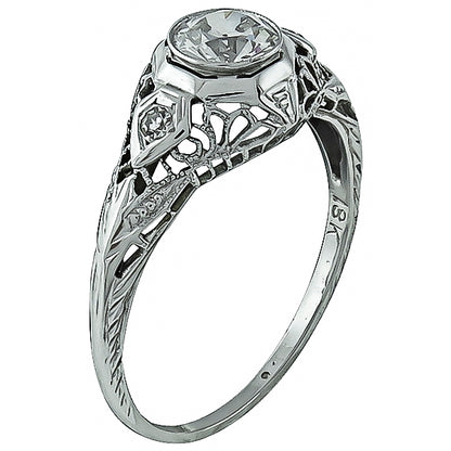 Vintage 0.50ct Diamond Engagement Ring