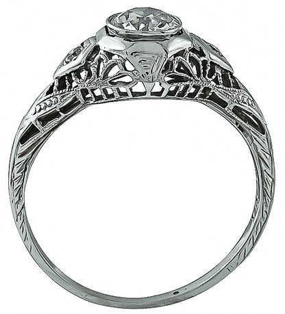 Vintage 0.50ct Diamond Engagement Ring