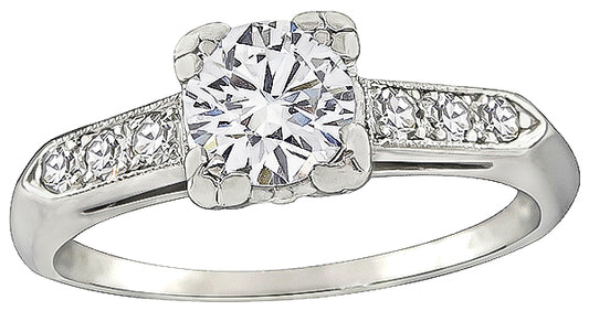 Vintage 0.50ct Diamond Engagement Ring