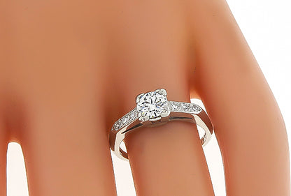 Vintage 0.50ct Diamond Engagement Ring