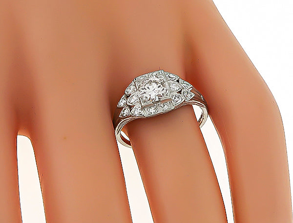 Vintage 0.52ct Diamond Engagement Ring