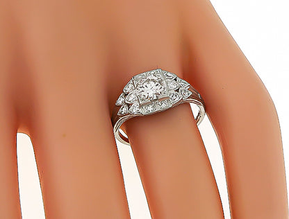 Vintage 0.52ct Diamond Engagement Ring