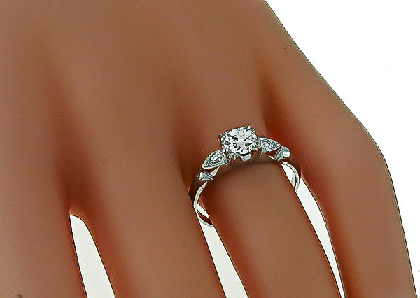 Vintage 0.59ct Diamond Engagement Ring