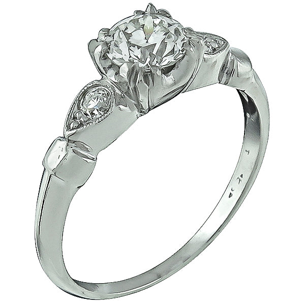 Vintage 0.59ct Diamond Engagement Ring