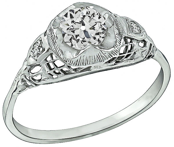 Vintage 0.60ct Diamond Engagement Ring