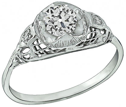 Vintage 0.60ct Diamond Engagement Ring