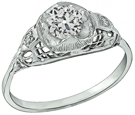 Vintage 0.60ct Diamond Engagement Ring