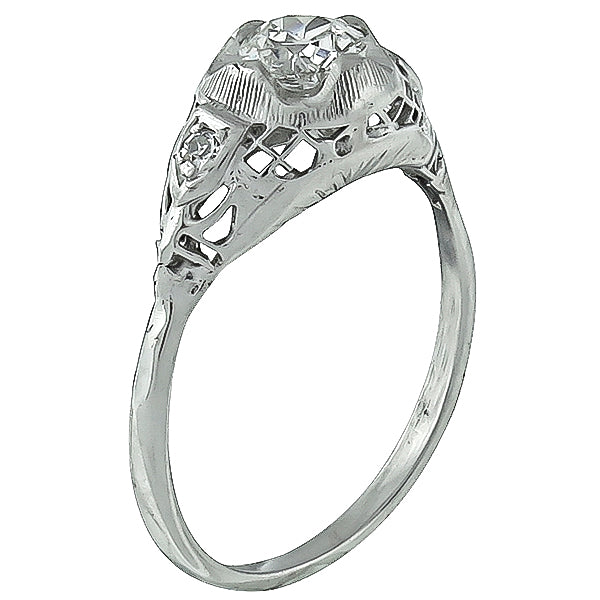 Vintage 0.60ct Diamond Engagement Ring