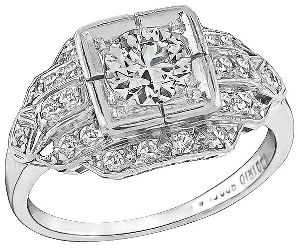 Vintage 0.60ct Diamond Engagement Ring