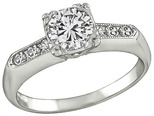 Vintage 0.60ct Diamond Engagement Ring