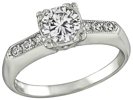 Vintage 0.60ct Diamond Engagement Ring