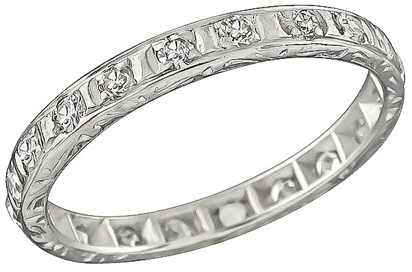 Vintage 0.60ct Diamond Eternity Wedding Band