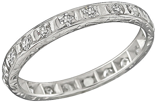 Vintage 0.60ct Diamond Eternity Wedding Band